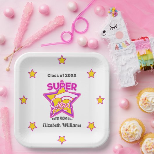 モダンすごい学年 ペーパープレート (パーティー)