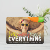 モダンすてきカラフルメリーHappy Everything Photo シーズンカード (スタンド正面)