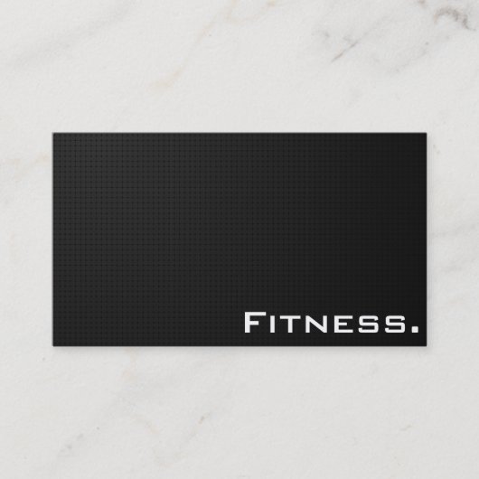 モダンすべての黒い質-フィットネス 名刺 (正面)