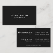 モダンすべての黒いNo.1 名刺 (正面/裏面)