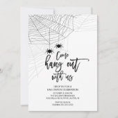 モダンつるハローウィンパーティ 招待状 (正面)