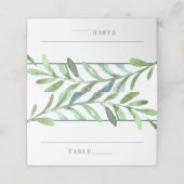 モダンつる植物ボ結婚タニカル座席表 プレイスカード (外部開封)