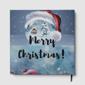 モダンでおかしいかわいいクリスマスのトナカイ ゲストブック (裏面)
