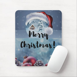 モダンでおかしいかわいいクリスマスのトナカイ マウスパッド