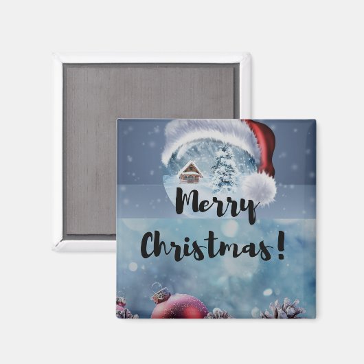 モダンでおかしいかわいいクリスマスのトナカイ マグネット (正面/裏面)