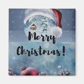モダンでおかしいかわいいクリスマスのトナカイ マグネット (正面)
