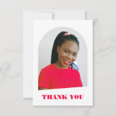 モダンでおしゃれなアーチピンクスクリプト卒業 (正面)