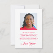 モダンでおしゃれなアーチピンクスクリプト卒業 (裏面)