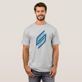 モダンでおしゃれなイニシャルSモノグラム Tシャツ (正面フル)