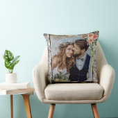 モダンでおしゃれなウェディングラブカップルシルバーグリッター クッション (椅子)