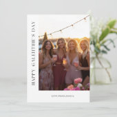 モダンでおしゃれなガランティーンズデーの写真カード シーズンカード (スタンド正面)