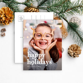 モダンでおしゃれなクリスマス1枚の写真 シーズンポストカード