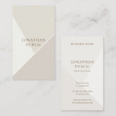 モダンでおしゃれなシンプルテンプレート ミニマル エレガント 名刺 (正面/裏面)