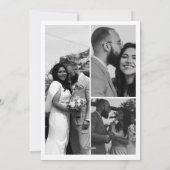 モダンでおしゃれなスタイルのフォトコラージュ　ハッピー ニュー イヤー シーズンカード (裏面)