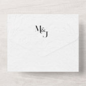 モダンでおしゃれなデザイン | 封入と発送が一体となった招待状 オールインワン招待状 (裏面)