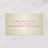 モダンでおしゃれなプロフェッショナル - メイク＆ヘア 名刺 (裏面)