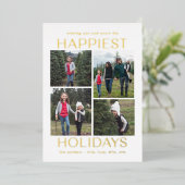 モダンでおしゃれなホリデーカード｜Berry Berry Sweet 箔シーズンカード (立ち正面)