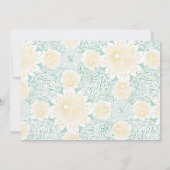 モダンでおしゃれなボヘミアンフラワー スイート16の誕生日写真 招待状 (裏面)