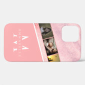 モダンでおしゃれなラメ入りバラ金女子向けデザイン Case-Mate iPhoneケース (裏面 (横))