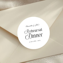 モダンでおしゃれなリハーサルディナー ラウンドシール