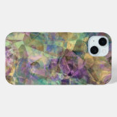 モダンでおしゃれなレトロポリゴンモザイクアート Case-Mate iPhoneケース (裏面 (横))
