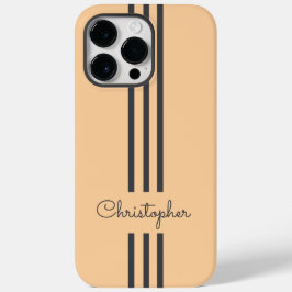 モダンでおしゃれなレーシングストライプのイニシャル入り Case-Mate iPhone 14 PRO MAXケース