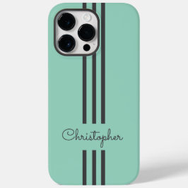 モダンでおしゃれなレーシングストライプのイニシャル入り Case-Mate iPhone 14 PRO MAXケース