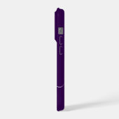 モダンでおしゃれなレーシングストライプのイニシャル入り iPhoneケース (左側面)