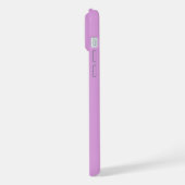 モダンでおしゃれなレーシングストライプのイニシャル入り iPhoneケース (左側面)