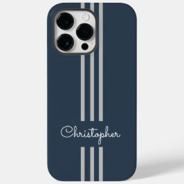 モダンでおしゃれなレーシングストライプのモノグラム Case-Mate iPhone 14 PRO MAXケース