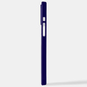 モダンでおしゃれなレーシングストライプのモノグラム iPhoneケース (左側面)