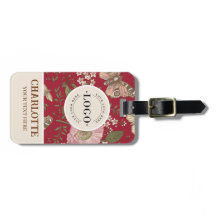 モダンでおしゃれなワイルドフラワーの植物学的な花のモノグラム