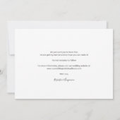 モダンでおしゃれな写真を使ったセーブ・ザ・デートのお知らせ セーブザデート (裏面)