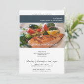 モダンでおしゃれな写真撮影ワークショップイベントのお誘い 招待状 (スタンド正面)