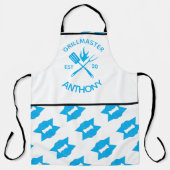 モダンでおしゃれな大人向けのレトロなGRILLMASTER オリジナル エプロン (正面)