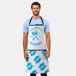 モダンでおしゃれな大人向けのレトロなGRILLMASTER オリジナル エプロン