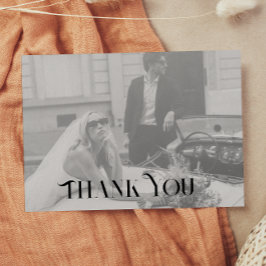 モダンでおしゃれな結婚式のお礼ポストカード ポストカード