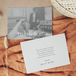 モダンでおしゃれな結婚式のお礼ポストカード ポストカード