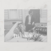 モダンでおしゃれな結婚式のお礼ポストカード ポストカード (正面)