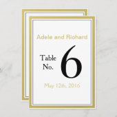 モダンでおしゃれな結婚式テーブルナンバー「ウィ ドゥ」 招待状 (正面/裏面)