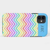 モダンでおしゃれな虹色のシェブロン Case-Mate iPhoneケース (裏面(横))