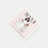 モダンでおしゃれな雑誌風 | 卒業写真 スタンダードカクテルナプキン (角)