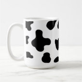 モダンでおしゃれな黒と白の牛 コーヒーマグカップ (左)