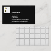 モダンでおしゃれな黒 名刺 (正面/裏面)