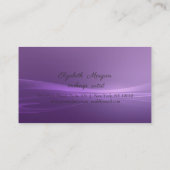 モダンでおしゃれな、リボン付き、ゼブラ柄のロイヤリティカード ロイヤリティカード (裏面)