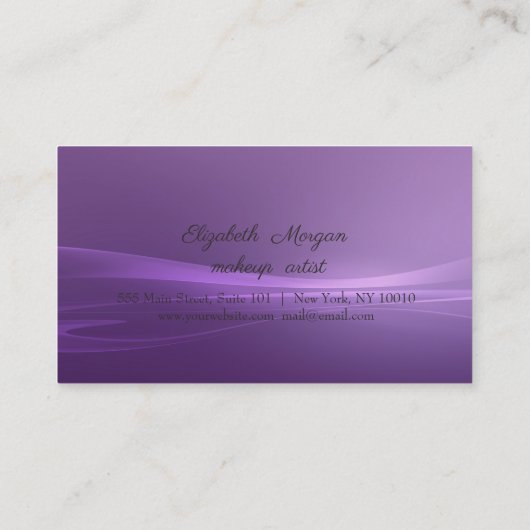 モダンでおしゃれな、リボン付き、ゼブラ柄のロイヤリティカード ロイヤリティカード (裏面)