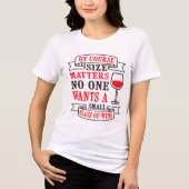 モダンでおもしろいワインのフレーズ トライブレンドTシャツ (正面)