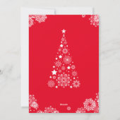 モダンでお祭り気分満載の真っ赤なクリスマススタイルの家族写真 シーズンカード