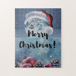 モダンでかわいいクリスマスのトナカイ ジグソーパズル