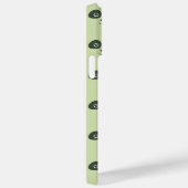 モダンでかわいいパンダの顔ライトグリーン Case-Mate iPhoneケース (裏面 / 右)